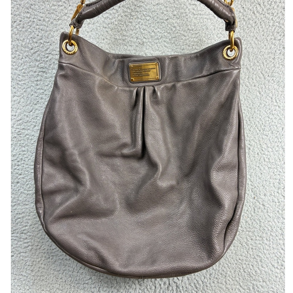 Marc by Marc Jacobs Classic Q Hillier Hobo Shoulder Bag Womens Medium Gray